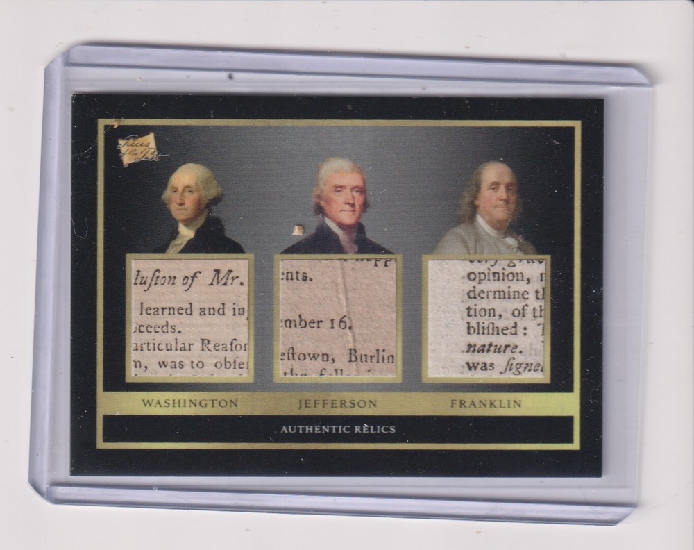 2024 PIECES OF THE PAST TRIPLE RELIC WASHINGTON - JEFFERSON - FRANKLIN