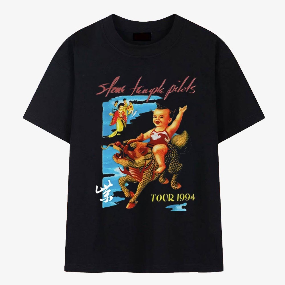 Stone Temple Pilots Purple T-Shirt 1994 Album Cover Grunge Rock Band Tee S-5XL