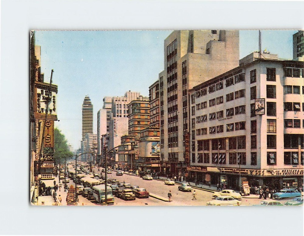 Postcard Avenida Juarez Mexico