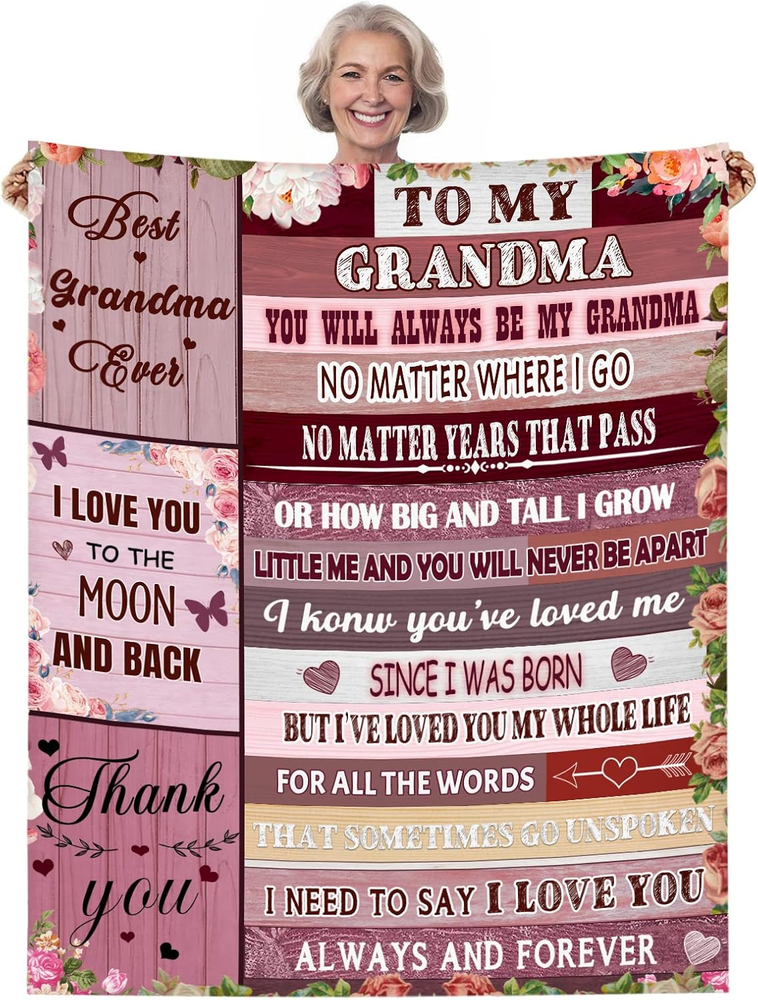 Grandma Gift from Granddaughter, Grandma Blanket 50