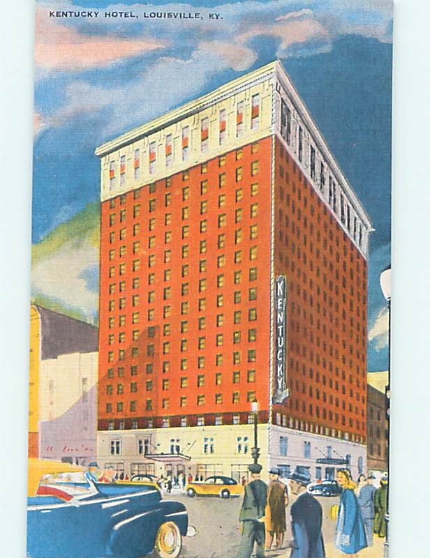 Unused Linen KENTUCKY HOTEL Louisville Kentucky KY  q7094