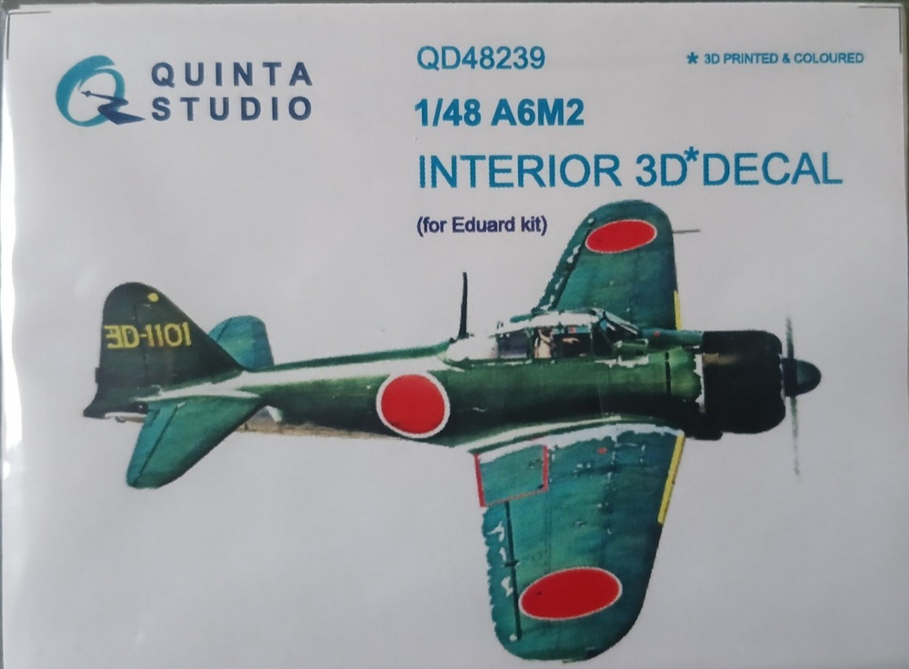Quinta Studio 48239 1/48 A6M2 3D Interior for Eduard kit