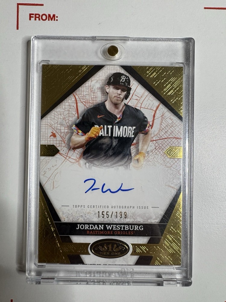 2025 Topps Tier One - City Connect Jordan Westburg #CCS-JWE  Rookie Auto /199