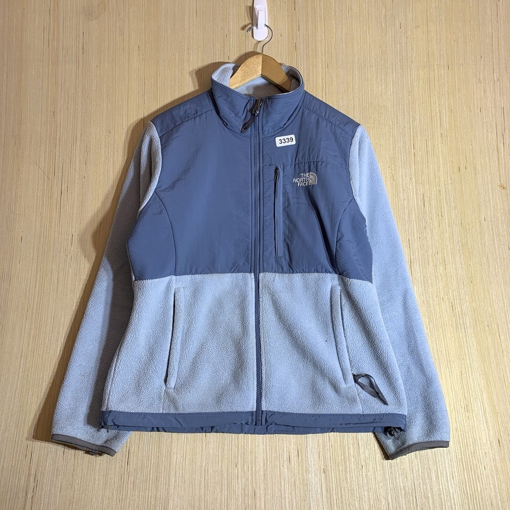 The North Face Women's Denali Full Zip Fleece Sweater in Blue Size Medium