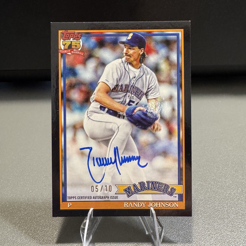 RANDY JOHNSON 2026 Topps Series 1 1991 On Card Auto 5/10 Seattle Mariners