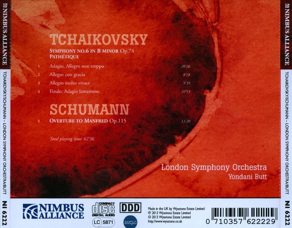 Yondani Butt/London Symphony Orchestra Tchaikovsky: Symphony No. 6; Schumann: Ov