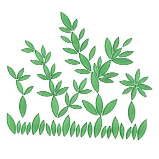 Green Leaf Mosaic Tiles for Crafts Bulk,200g Petal Mosaic Glass Pieces,Flower