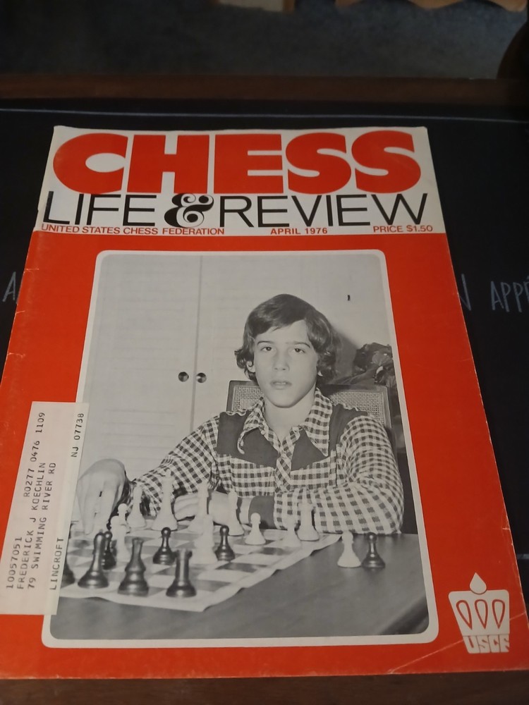 Vintage Chess Life & Review April 1976 Magazine