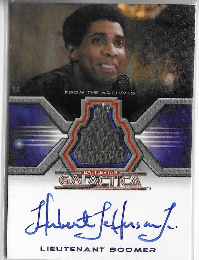 Battlestar Galactica Col Warriors Herbert Jefferson Jr. Auto Costume 110/250