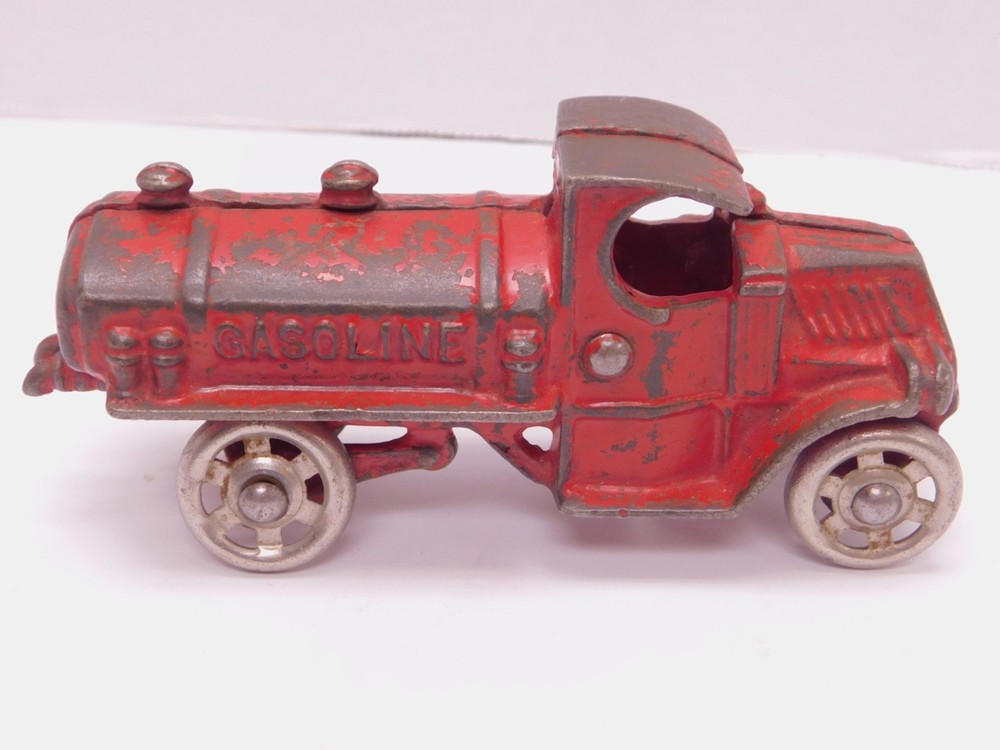 Antique Arcade A. C. Williams Cast Iron Gasoline Tanker Truck 5