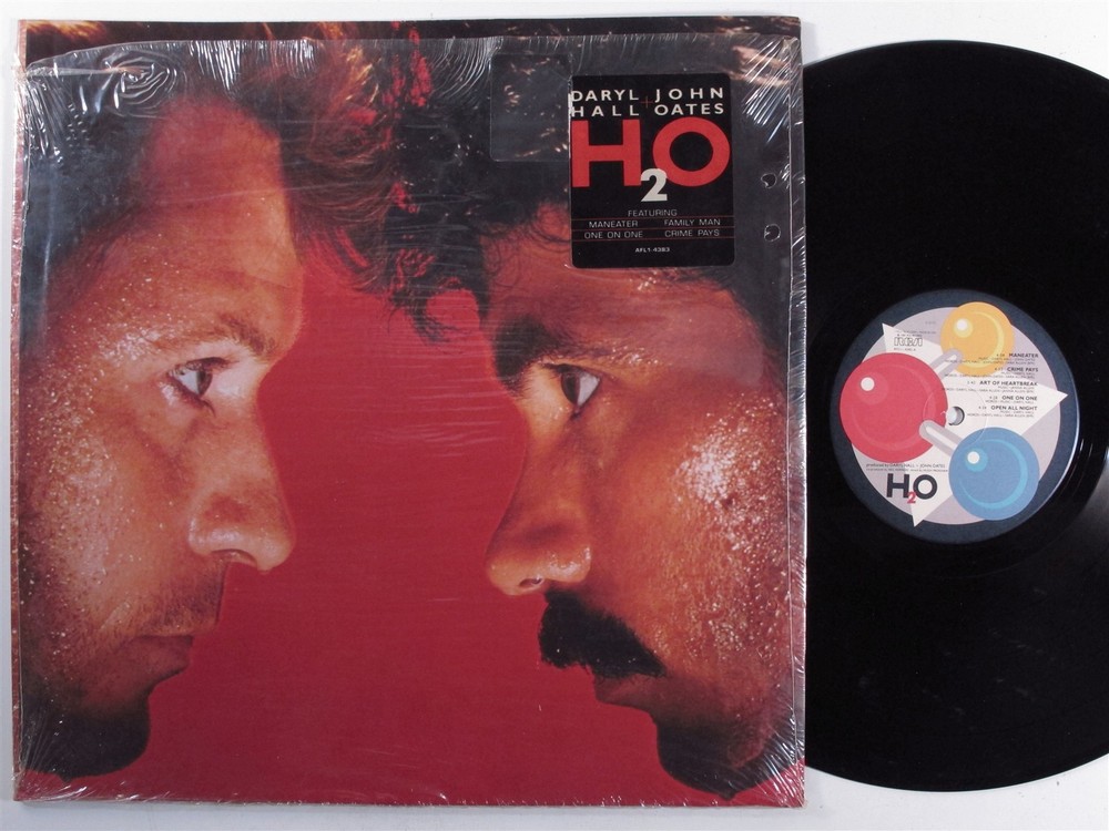 DARYL HALL & JOHN OATES H2O RCA LP VG+ SHRINK f