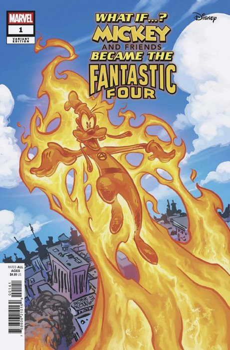 Marvel Disney What If Mickey Friends as Fantastic Four #1C VF