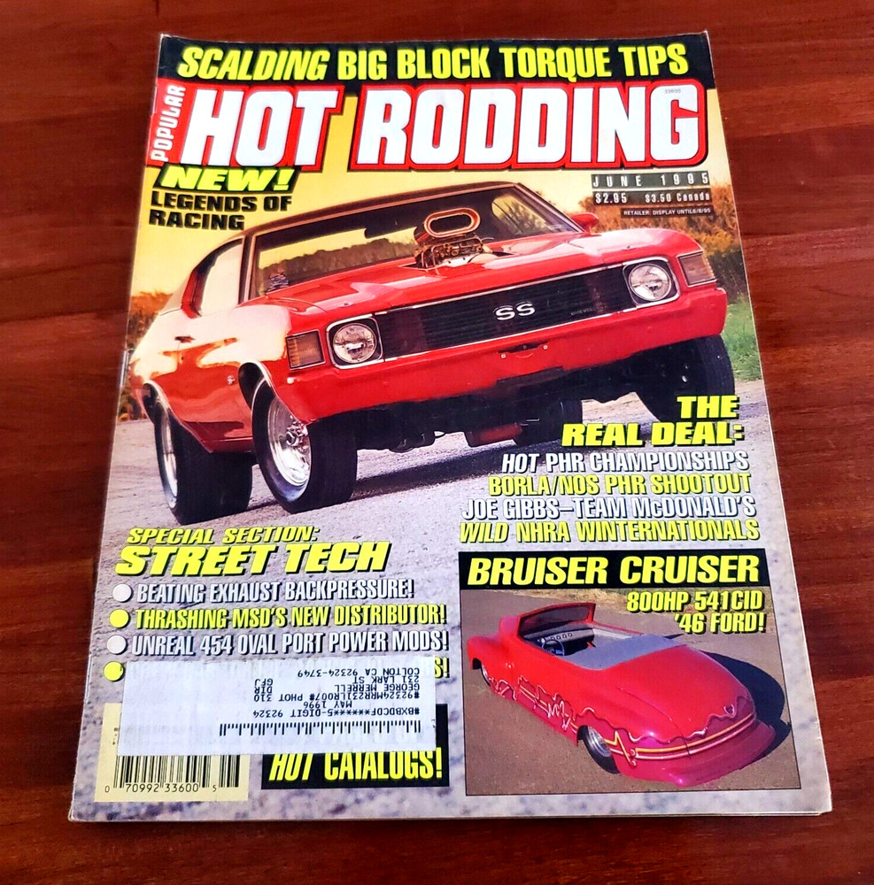 Popular Hot Rodding: New! Legends Of Racing The Real Deal June 1995 Magazine