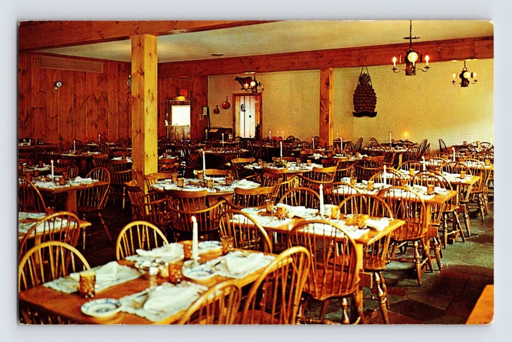 Postcard Massachusetts Auburn MA Yankee Drummer Inn Motel 1960s Unposted Chrome
