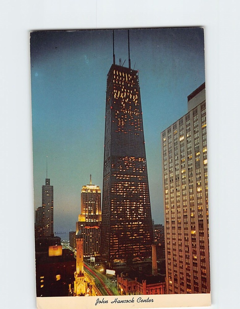 Postcard John Hancock Center Upper Michigan Avenue Chicago Illinois USA