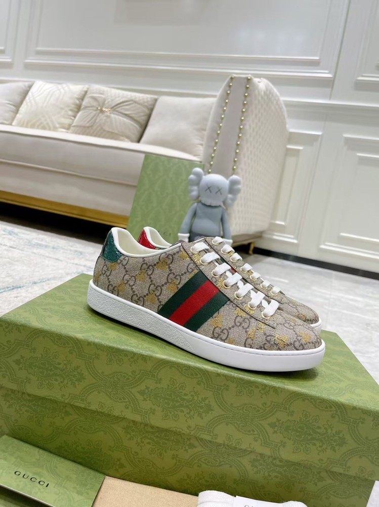 GUCCI ACE Canvas bee Men's sneakers