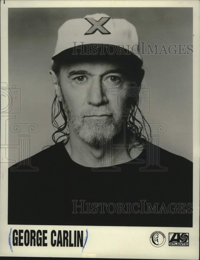 1993 Press Photo Comedian George Carlin - mjx92360