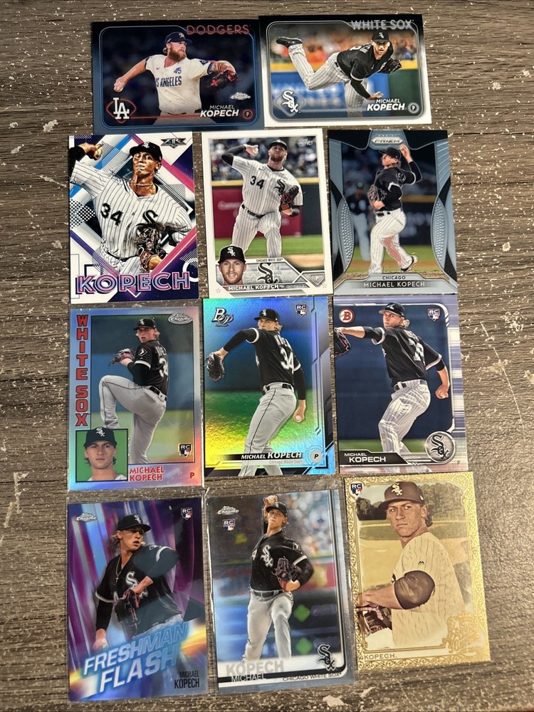 Michael Kopech Rookie Lot Baseball Cards 2019 Topps Chrome Chicago White Sox Lot