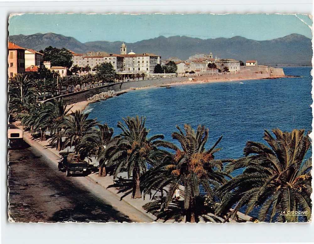 Postcard Aerial View Ajaccio France