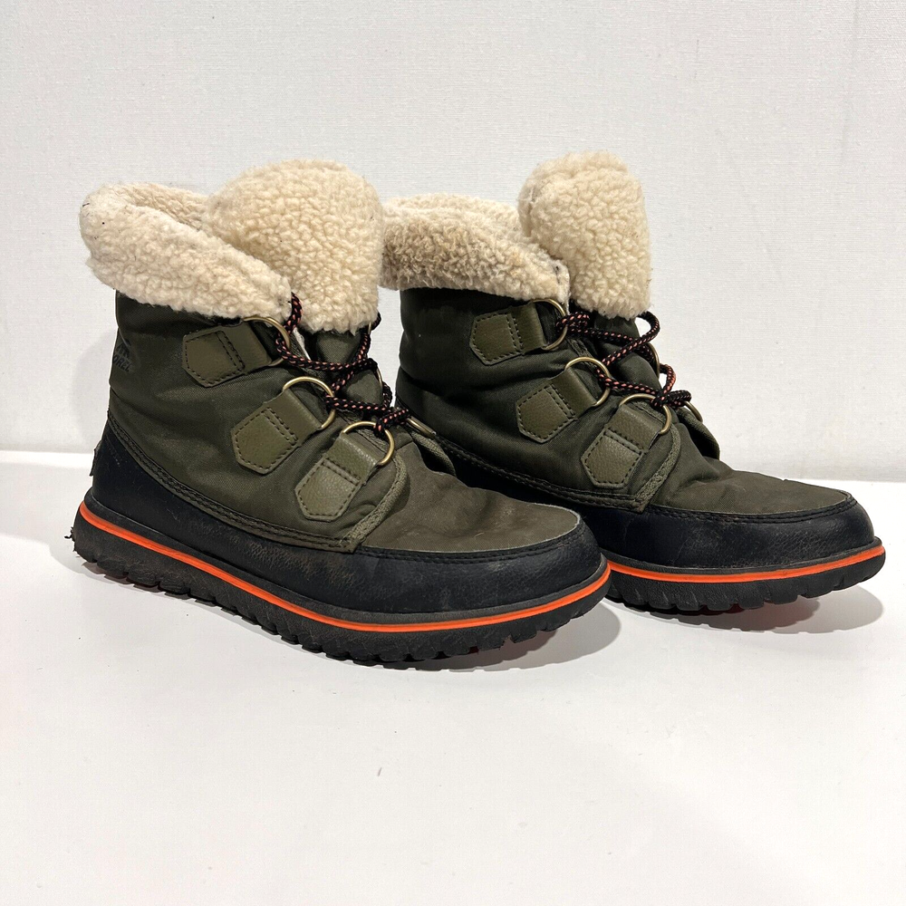 Sorel Womens Cozy Carnival Boots Size 7 Green Black Outdoor NL2297-383