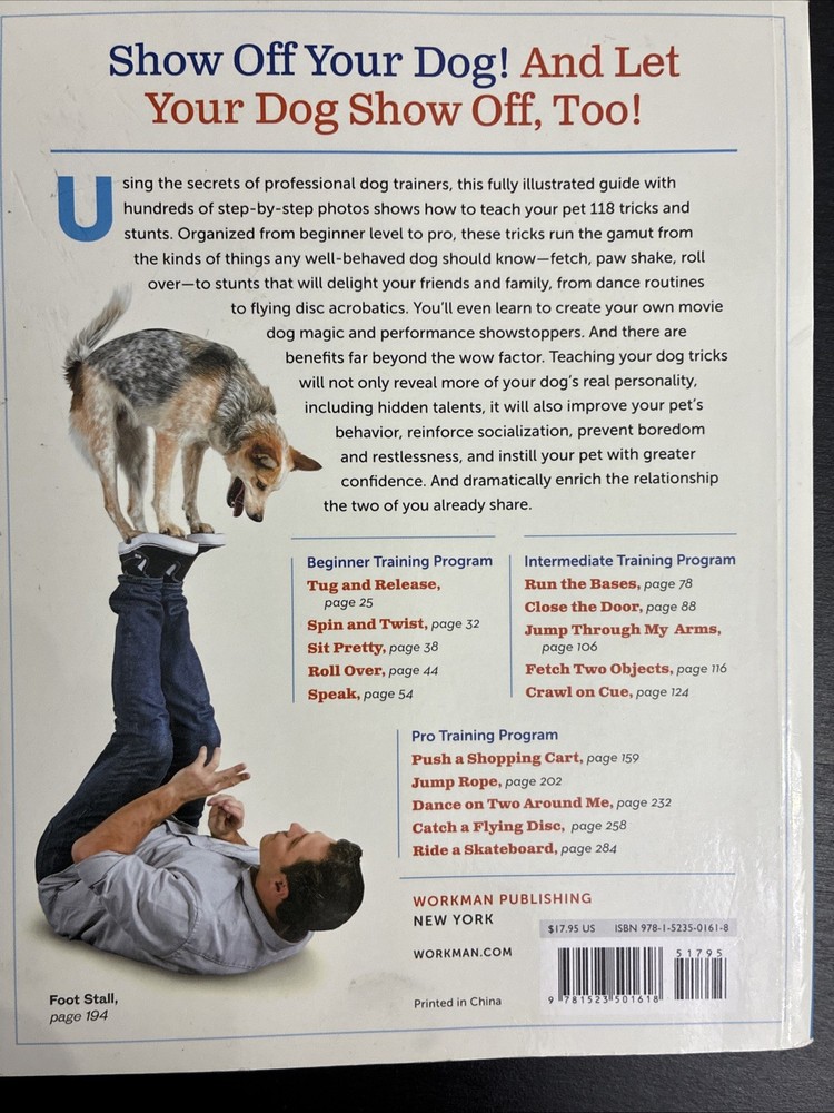 Dog Book of Tricks for the Best Dog Ever: A Step-by-Step Guide to 118 Tricks