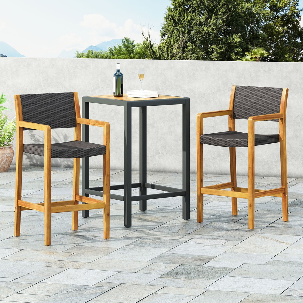 Genesee Wicker and Wood Bar Stool – Comfortable and Stylish Seating for Your Home