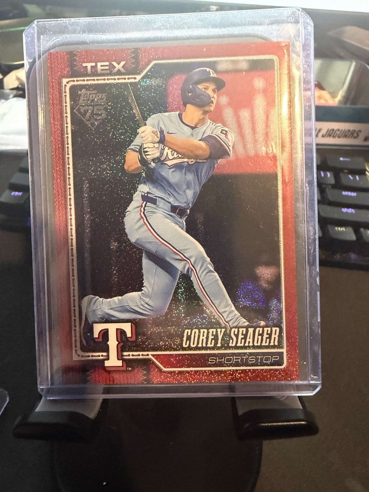 2026 Topps Series 1 Sandglitter RED #96 Corey Seager 1/5