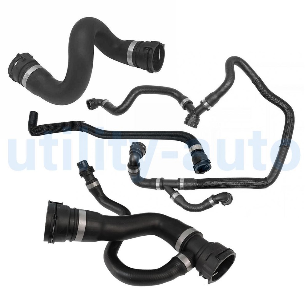 Set of 4 Water Radiator Coolant Hoses Kit for BMW N52 X5 E70 3.0si 2007-2013 NEW