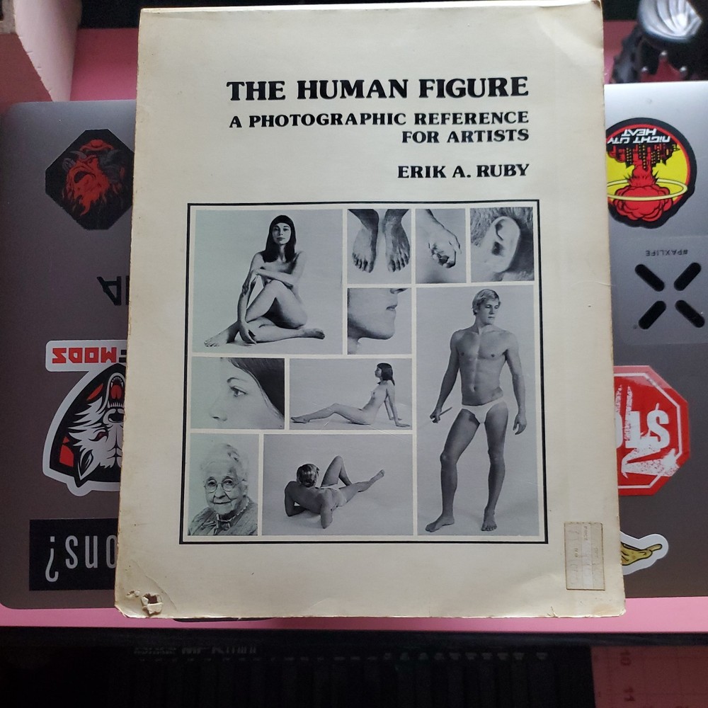 THE HUMAN FIGURE: A PHOTOGRAPHIC REFERENCE FOR ARTISTS By E. A. Ruby *Excellent*