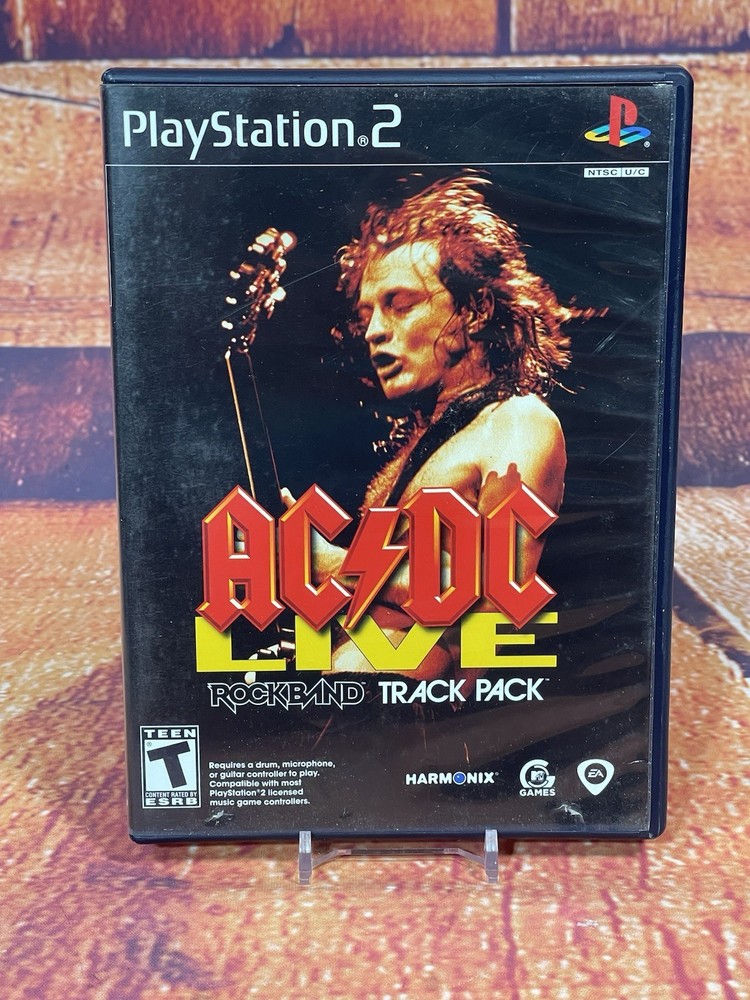 AC/DC Live Rock Band Track Pack- Playstation 2 PS2 CIB Complete Tested
