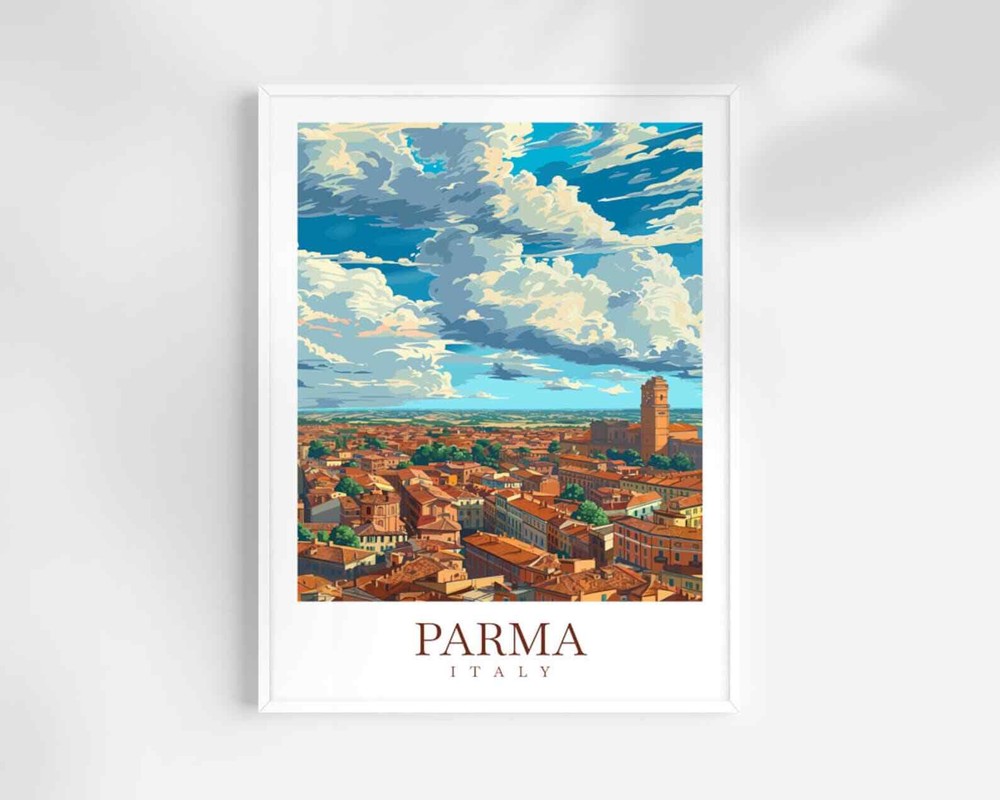 Parma Travel Print Art Parma Poster Italy Wall Art Decor Parma Gift Parma