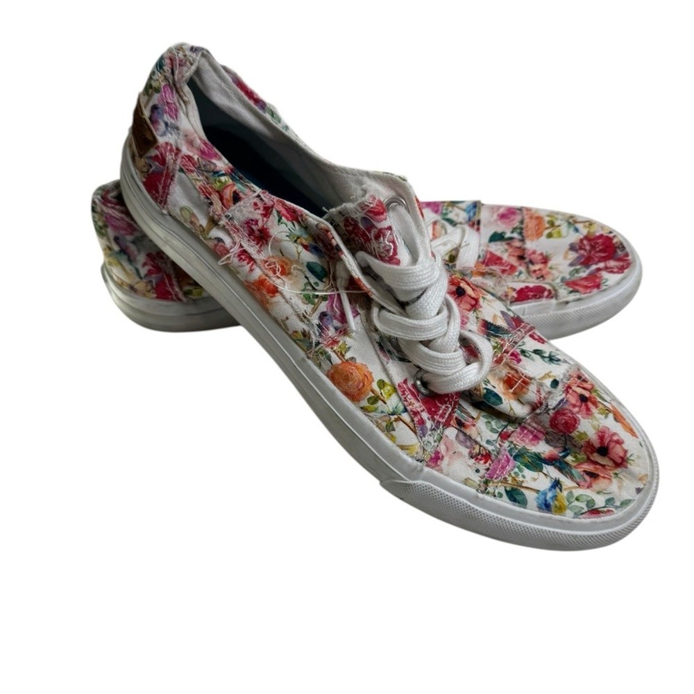 Blowfish Malibu Floral Print Sneakers, Size 10, EUC