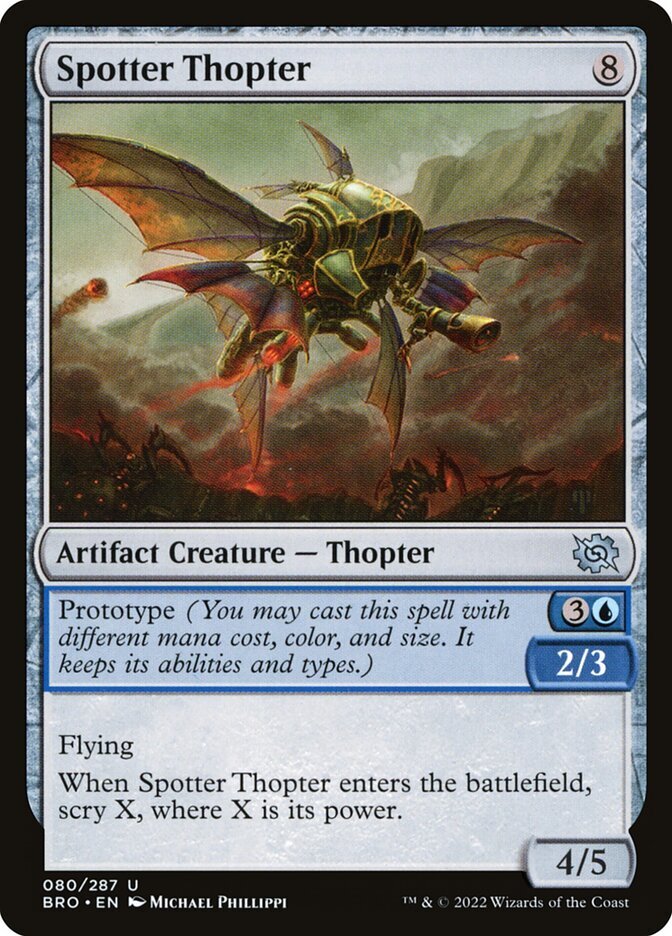 MTG Magic the Gathering Spotter Thopter (80/416) The Brothers' War LP