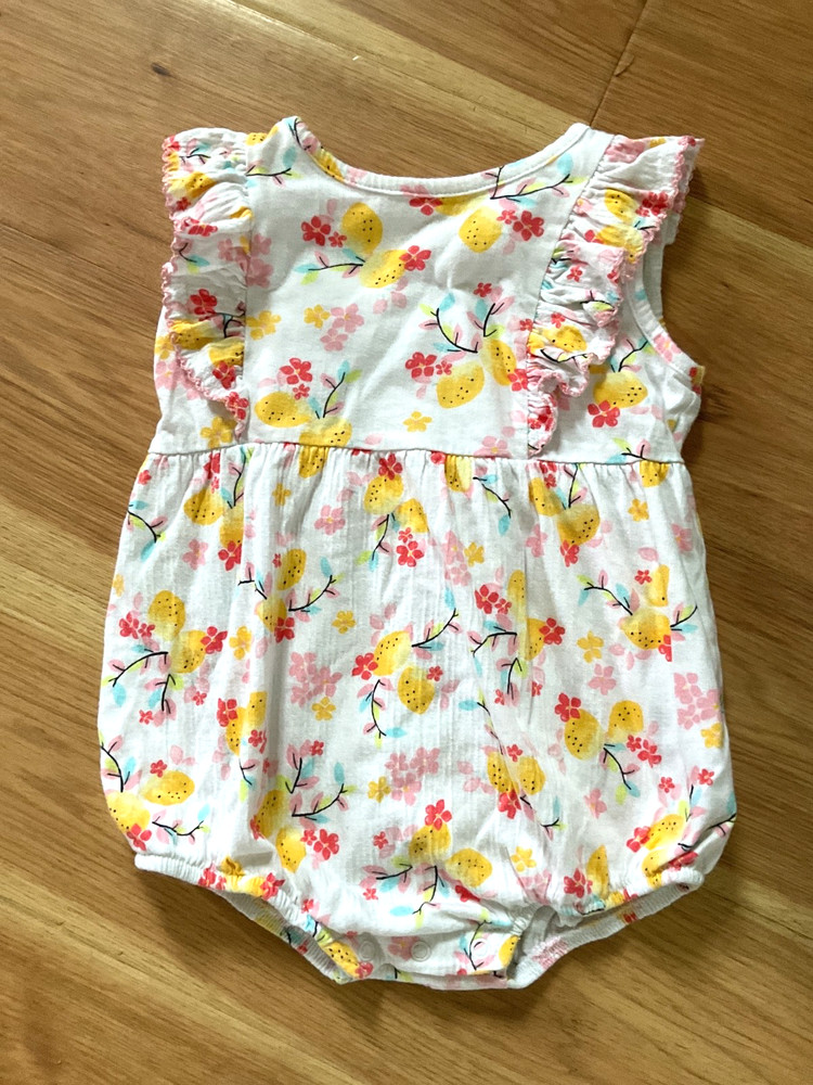 Wonder Nation Baby Girl Summer Romper Size 6 Months
