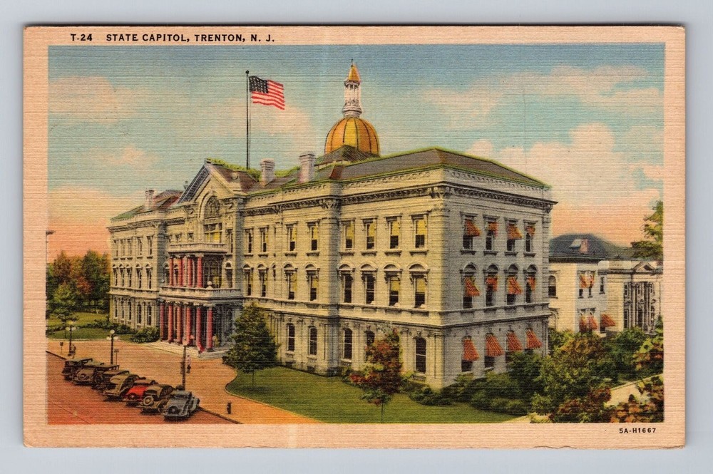 New Jersey NJ Trenton State Capitol Vintage Postcard