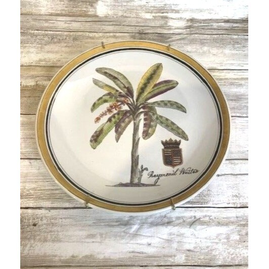 Raymond Waites Decorative Hanging Plate Palm Tree Design 10.25
