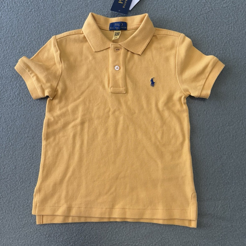 Polo Ralph Lauren Kids Polo Shirt Size 4/4T Short Sleeve Yellow