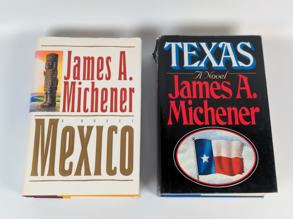 Lot Of 2 James Michener Books FIRST EDITION Mexico Texas HC/DJ