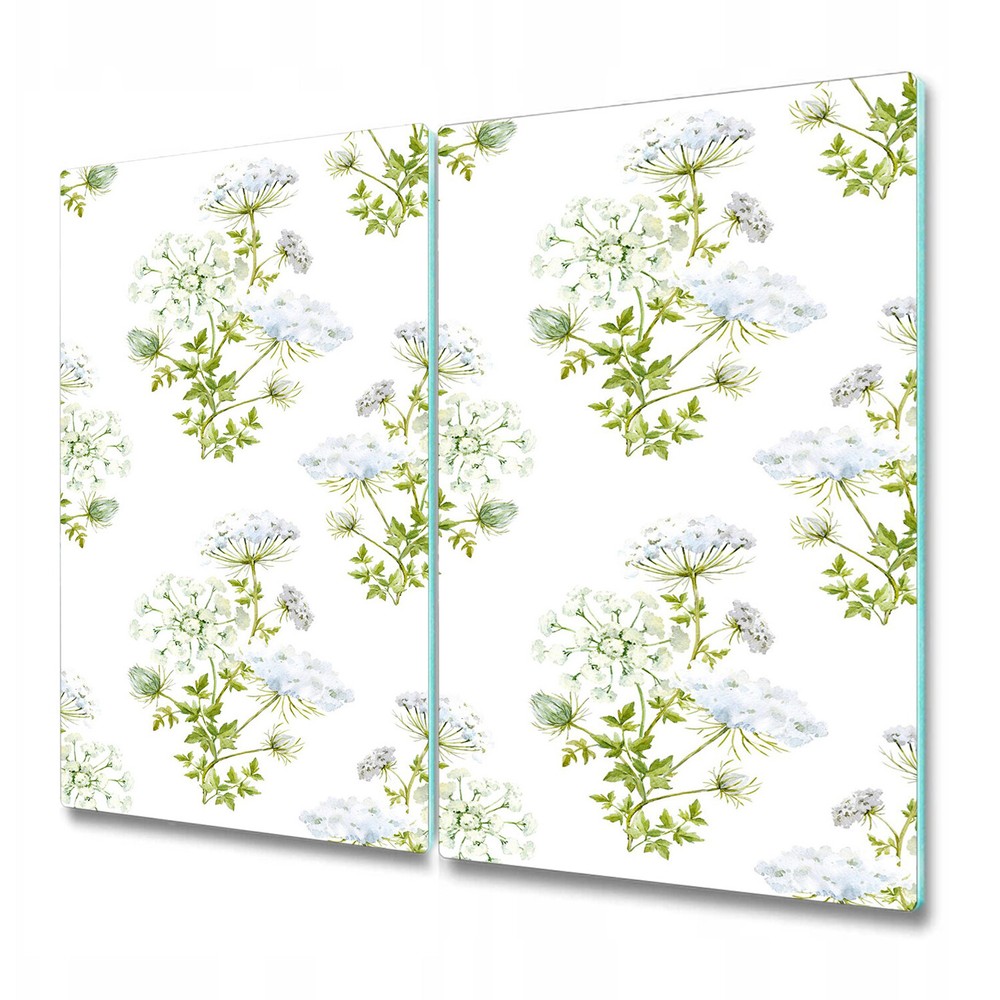 Glass Surface Protector Worktop saver Field Flowers Meadow Watercolour Floral