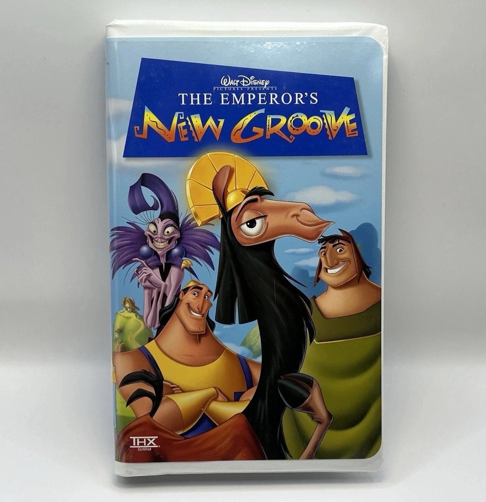 The Emperor's New Groove VHS 2000 Disney Video Tape Vintage Clamshell Nearly New