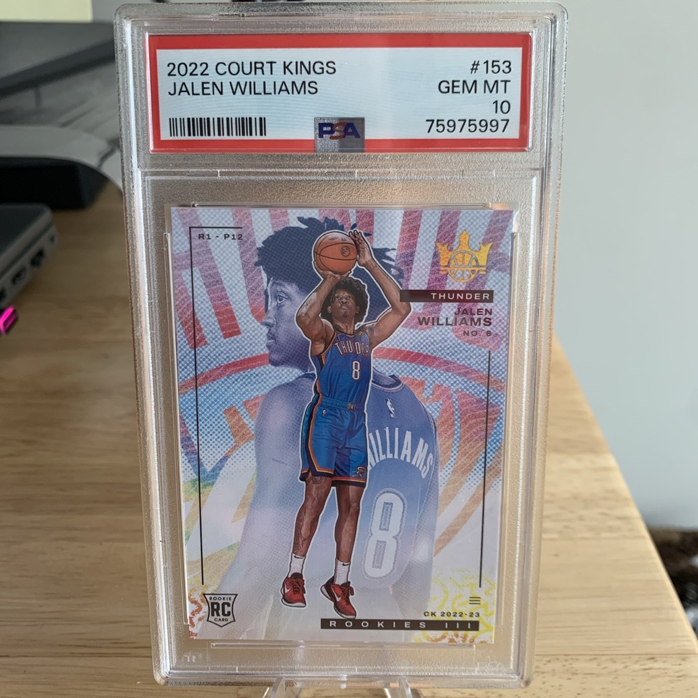 Jalen Williams 2022 Court Kings #153 Rookie RC Level III (3) PSA 10 THUNDER