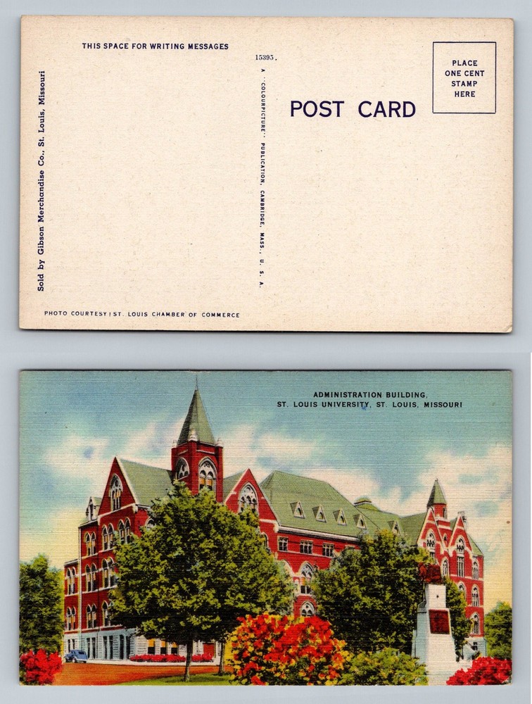 St Louis, MO-Missouri, St Louis University Administration Bldg. Vintage Postcard