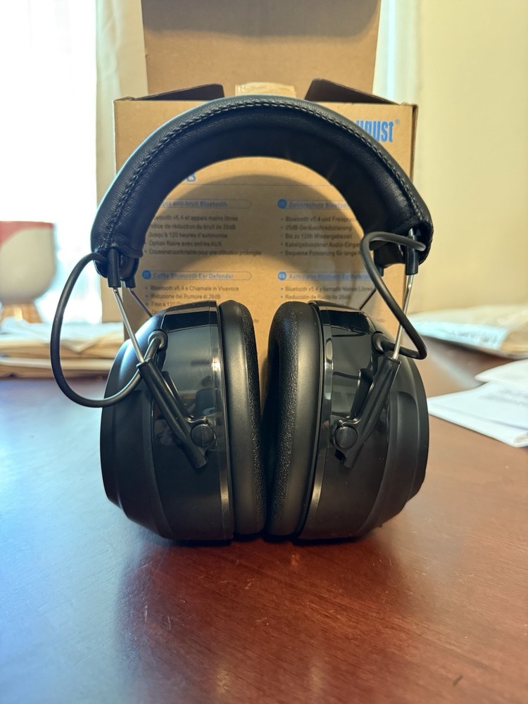 Bluetooth Noise Cancelling Headphones August EP120B Ear Defender