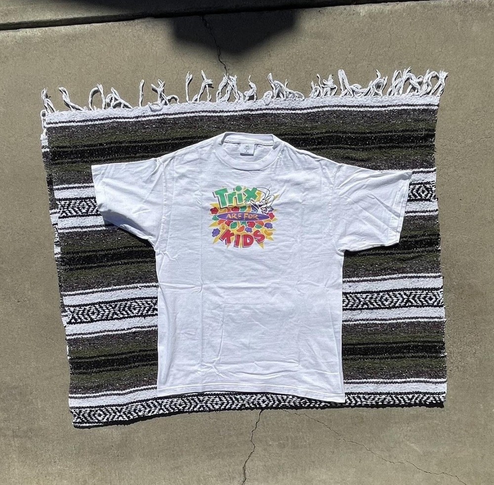 Vintage Trix Trix Are for Kids Promo T-Shirt XL Rare Cereal Graphic Tee New 90s