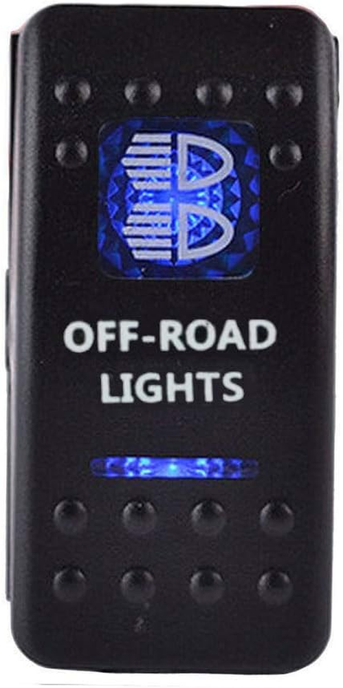 Car Blue LED off Road Light Rokcer Toggle Switch on off 12V 20A, 24V 10A