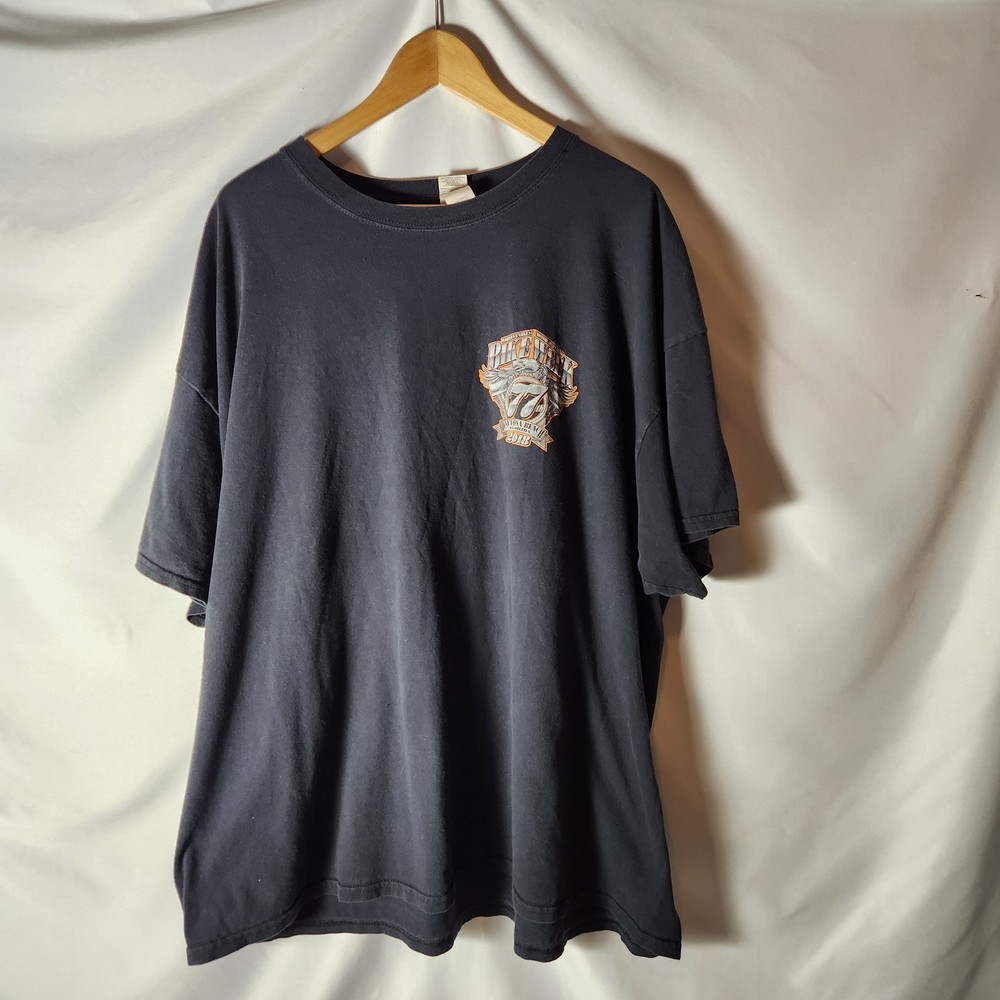 Vintage Daytona Bike Week 77th Anniv. T-Shirt 2018 3XL XXXL Black Eagle Gildan
