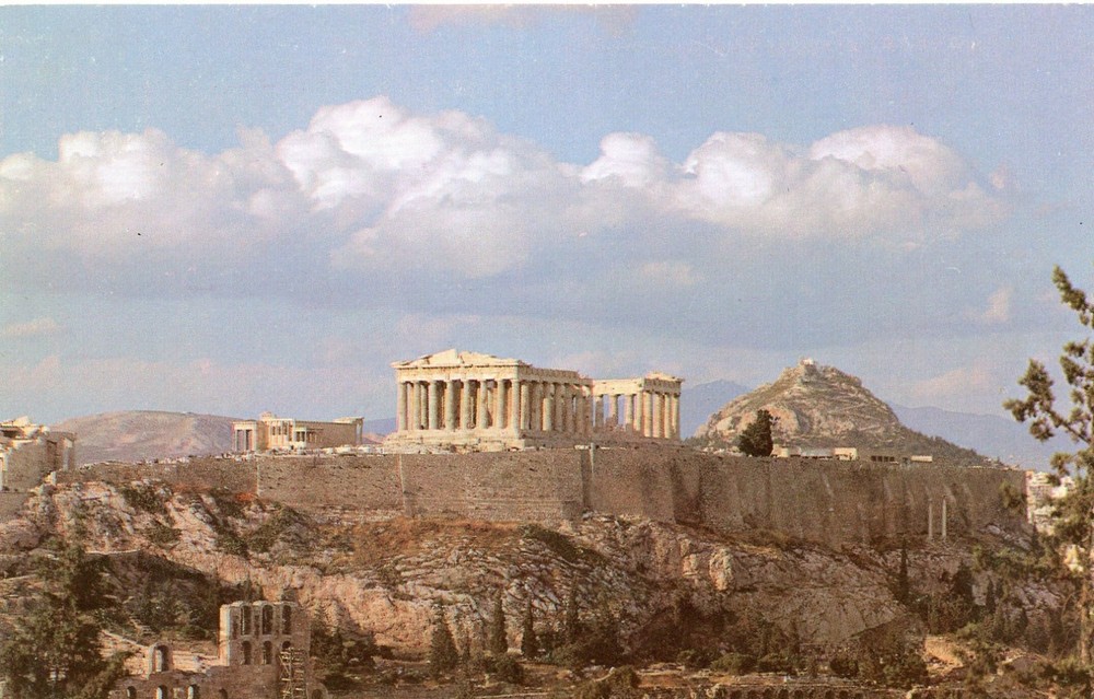 The Acropolis, Athens, Greece, UNP, VG --POSTCARD