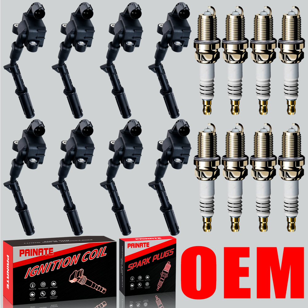 Brand 8X OEM Ignition Coil & Spark Plug For Mercedes-Benz E550 SL550 2769060160