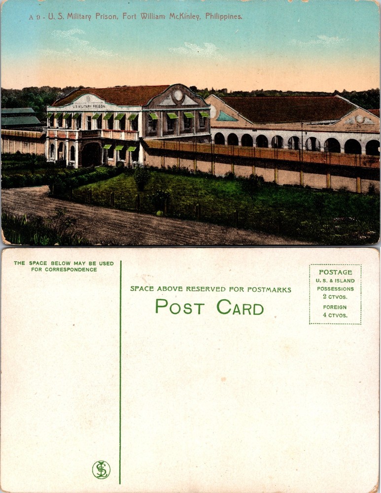 US Military Prison Fort William McKinley Philippines Postcard