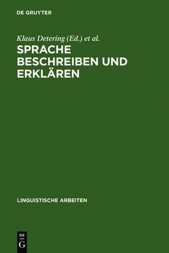 Klaus Detering Sprache beschreiben und erklären (Hardback)